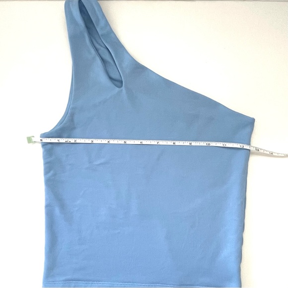 Abercrombie & Fitch Blue One Shoulder Cut-Out Tank Top size XS - Picture 6 of 7